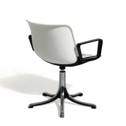 Sedia Modus bianca con braccioli di Centro Progetti Tecno