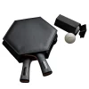 Set da 2 Racchette da Ping-Pong in Pelle Nera con Palline