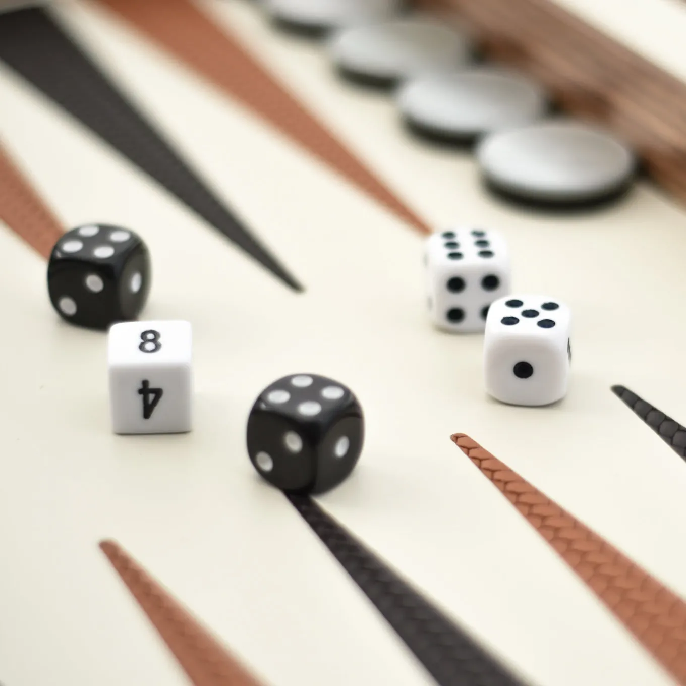 Set da backgammon in pelle