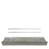 Set di 2 Bacchette Aria in Argento con Poggiabacchette New York