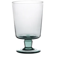 Set di 6 bicchieri a stelo Plissè Acquamarina