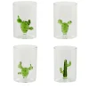 Set di 4 bicchieri Cactus