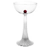 Set di 2 bicchieri coupe Nereida ambra rossa