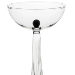 Set di 2 Bicchieri Coupe Nereida neri