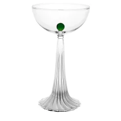 Set di 2 bicchieri coupe Nereida verdi