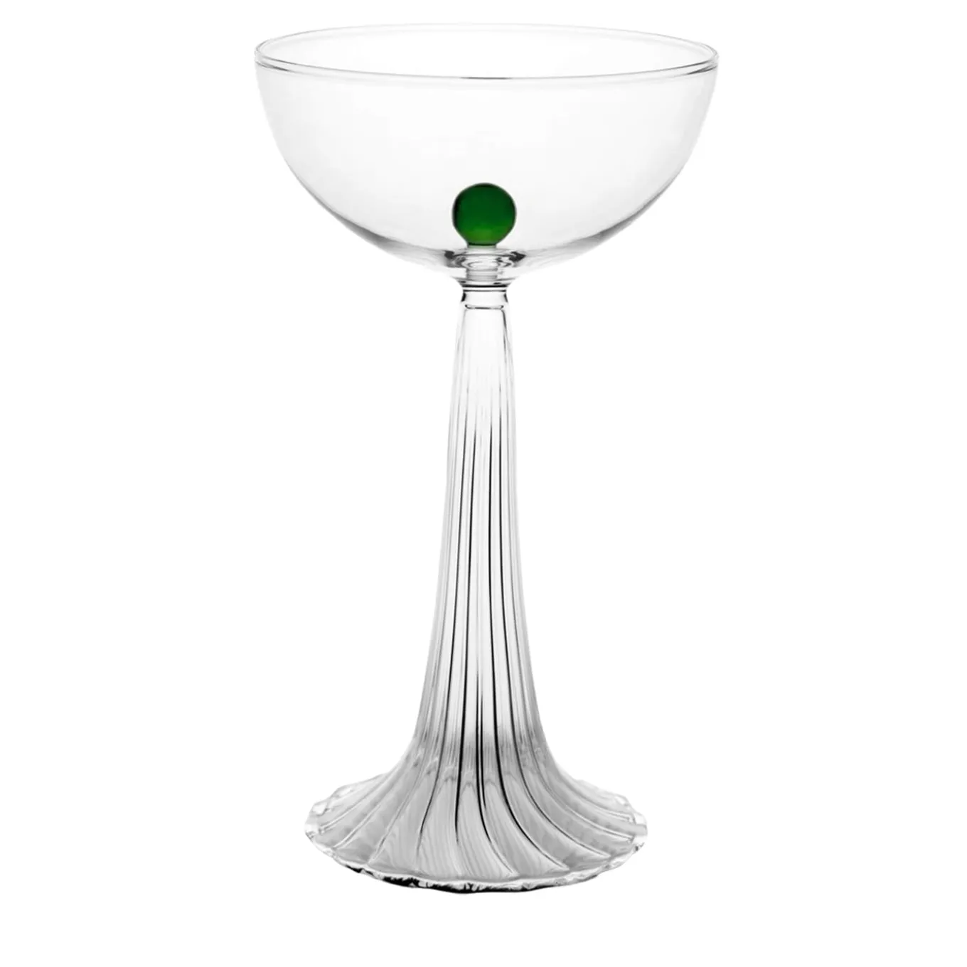 Set di 2 bicchieri coupe Nereida verdi