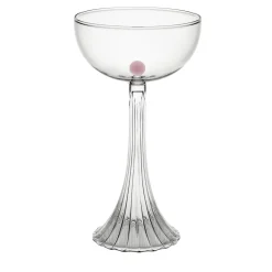 Set di 2 bicchieri coupe Nereida rosa