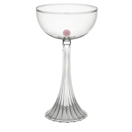Set di 2 bicchieri coupe Nereida rosa