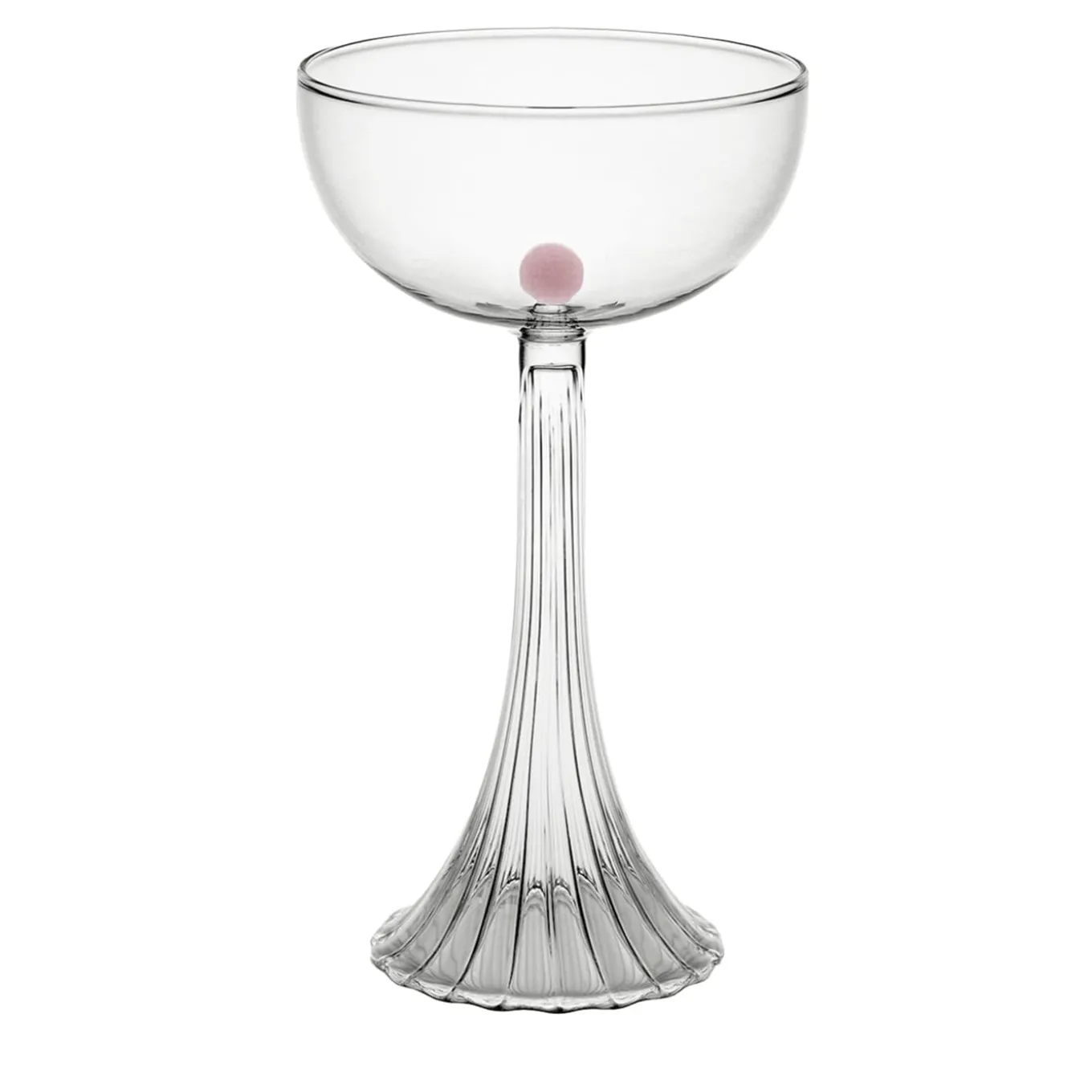 Set di 2 bicchieri coupe Nereida rosa