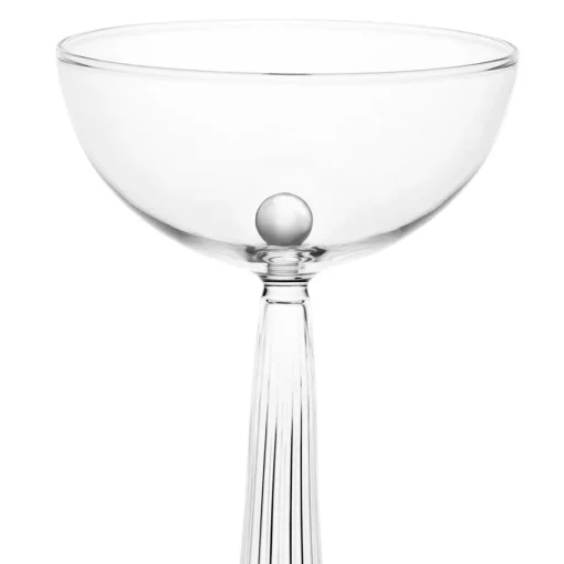 Set di 2 Bicchieri Coupe Nereida trasparenti