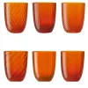 Set di 6 bicchieri da acqua assortiti Idra Orange
