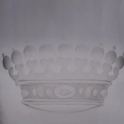 Set di 6 bicchieri da acqua con corona