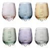 Set di 6 bicchieri da acqua a fantasia Perle Polychrome