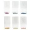 Set di 6 bicchieri da bibita lunghi Iride