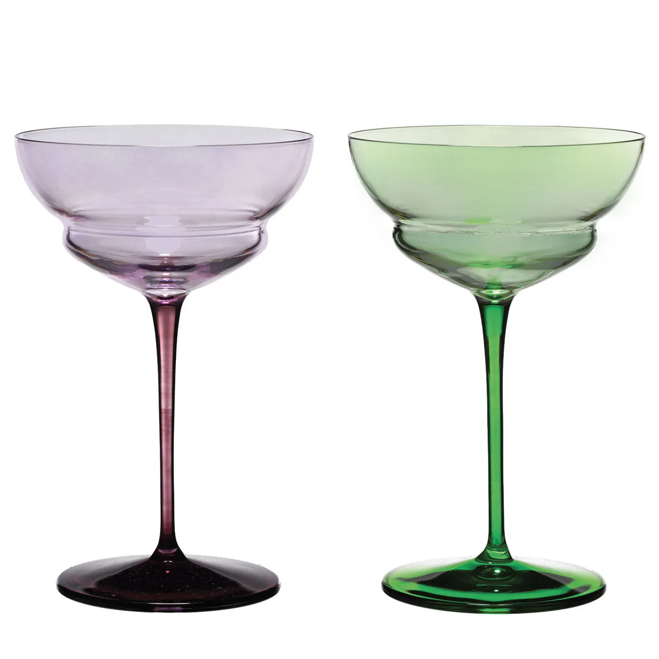 Set di 2 bicchieri da martini decorati a mano Suite