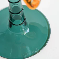 Set di 6 bicchieri da vino in vetro soffiato Las Palmas con forma di palma