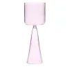 Set di 4 bicchieri da vino alti rosa chiaro Dolce Vita