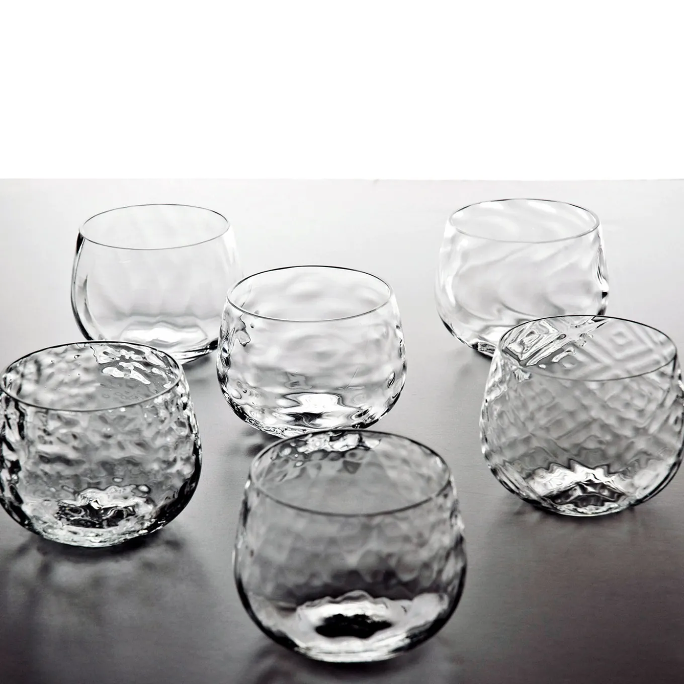 Set di 6 bicchieri da vino assortiti