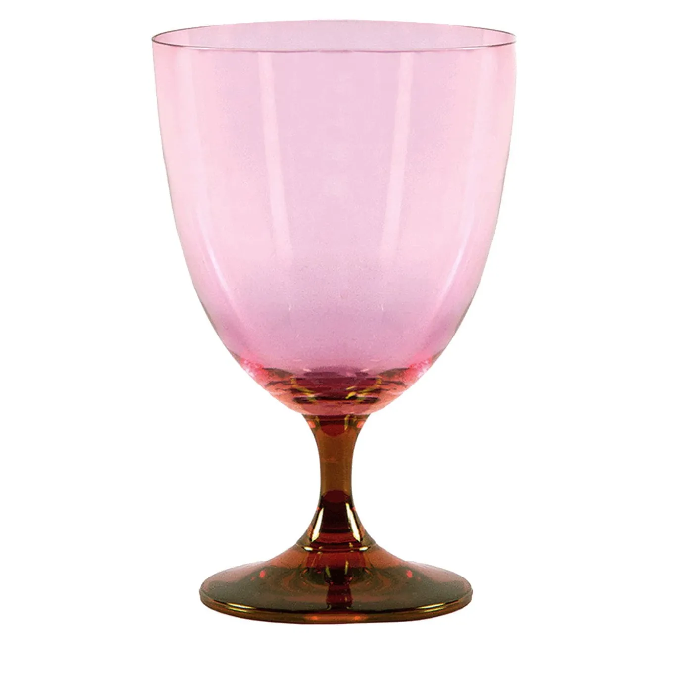 Set di 2 bicchieri da vino rosa-rosso Smooth