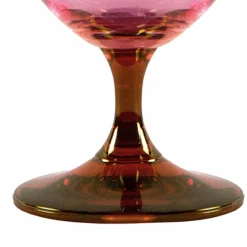 Set di 2 bicchieri da vino rosa-rosso Smooth