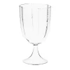 Set di 4 bicchieri da vino trasparenti a petalo