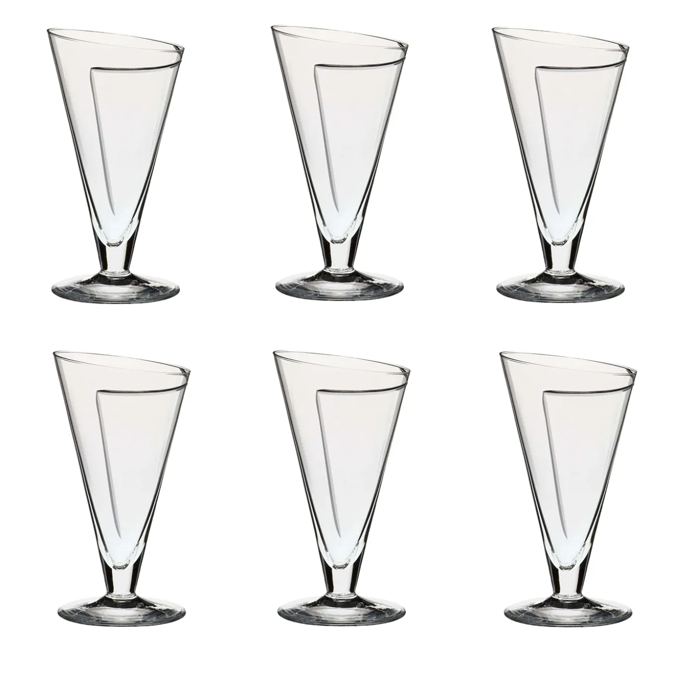 Set di 6 bicchieri da vino Cartoccio