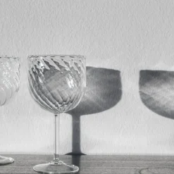 Set di 6 bicchieri Dafne in vetro soffiato