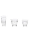 Set di 3 bicchieri di cristallo Fiori