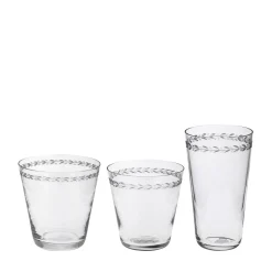 Set di 3 bicchieri di cristallo Cibrario