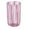 Set di 6 bicchieri di Murano rosa e oro