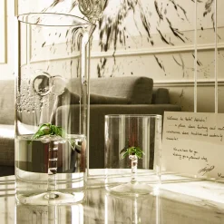 Set di 4 bicchieri e brocca Palma