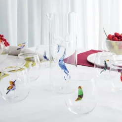 Set di 6 bicchieri Tropical Birds