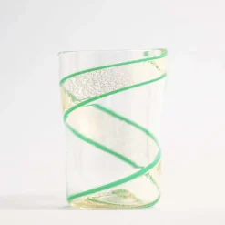 Set di 2 bicchieri Vortex oro puro e verde