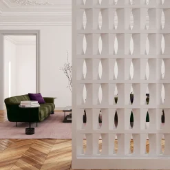 Set di 15 Blocchi Brasilia in Gesso Bianco