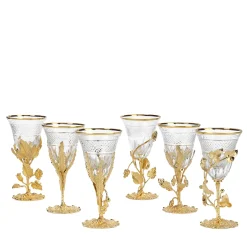 Set di 6 calici di cristallo