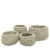 Set di 4 cestini bianchi Sottile di Rosanna Contadini