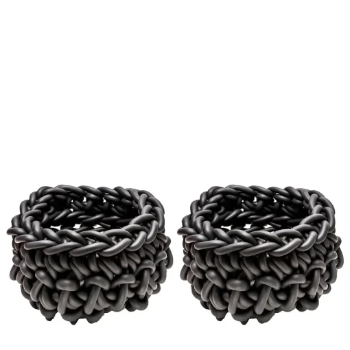 Set di 2 cestini grigi Robusto #2 di Rosanna Contadini