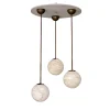 Set di 3 ciondoli "Maxi Luna di Alabastro
