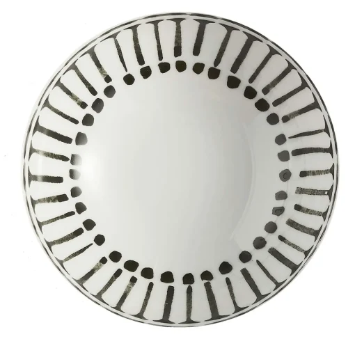 Set di 2 ciotole Grafismi in bianco e nero #4