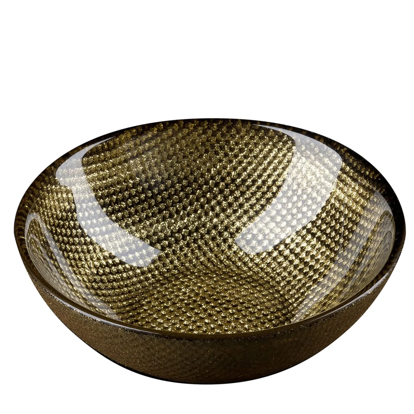 Set di 2 ciotole nere e oro