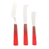 Set di 3 coltelli da formaggio Katai Red