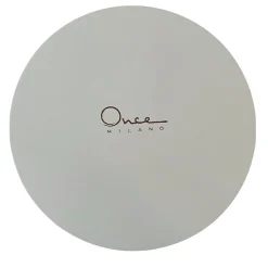 Set di 4 copripiatti piccoli in velluto marrone con supporto in legno