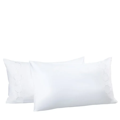 Set di 2 federe bianche Shangri-La