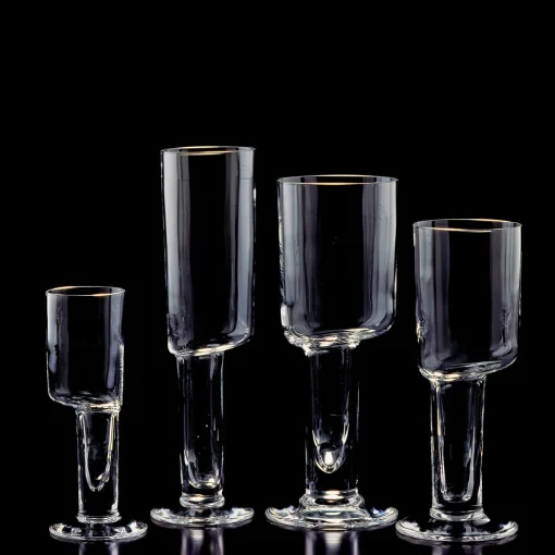 Set di 6 flauti asimmetrici