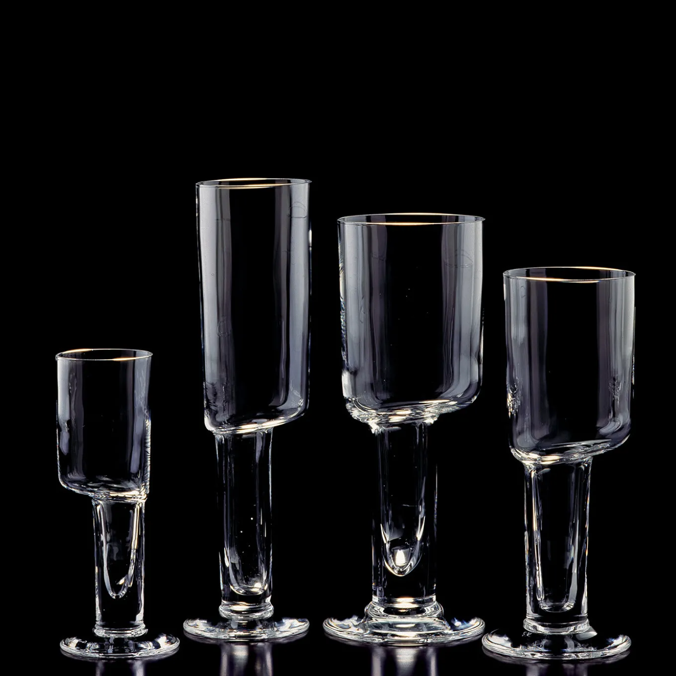 Set di 6 flauti asimmetrici