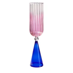 Set di 2 flute CALYPSO BLU-ROSSO