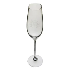 Set di 6 flute trasparenti monogrammati Monaco