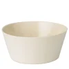 Set di 6 grandi ciotole in ceramica bianca opaca