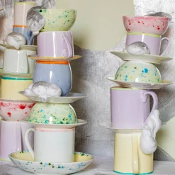 Set di 4 grandi tazze Murrine verdi