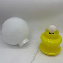 Set di 2 lampade da tavolo giallo limone